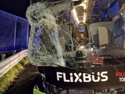 A1 incidente Flixbus